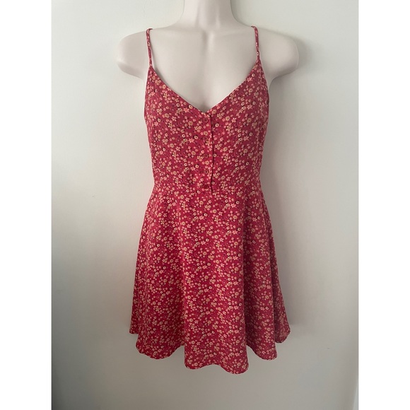 Forever 21 Dresses & Skirts - 🌿 Gorgeous F21 Red Floral Mini Skater Dress